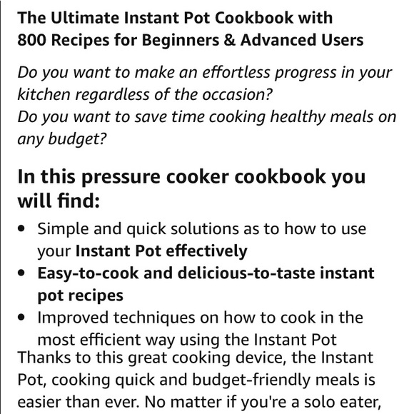 Instant Pot Cookbook - Picture 3 of 4
